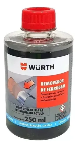 Removedor De Ferrugem Limpa Chassi Desengraxante Wurth 250ml