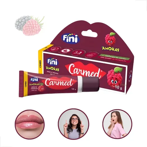 Hidratante Labial Carmed Fini Amora Intensa Com Cor 10g