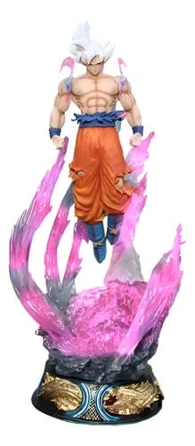 Action Figure Pvc Anime Goku Ultra Instinto Dragon Ball 25cm