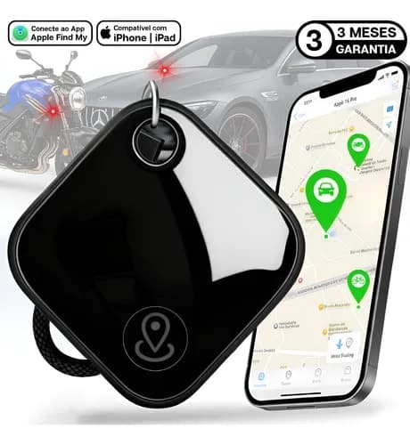 Mini Rastreador Veicular Moto Carro Gps Compatível Com Apple Preto/branco Para Apple Brasil