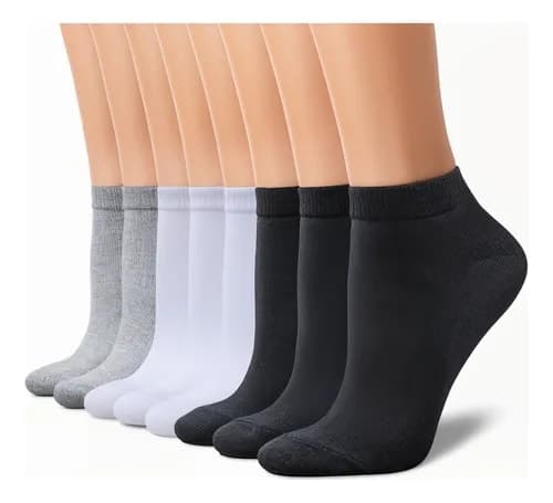 Kit 12 Pares Meia Soquete Cano Curto Academia Sport Meias