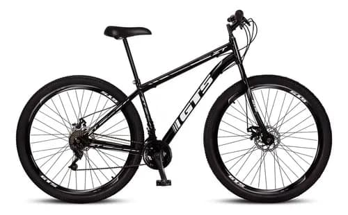 Bicicleta Aro 29 Gts Zt Aço 21 Marchas Freio A Disco - Preto/branco - 17