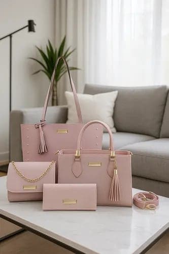 Bolsa Feminina Kit 3 Itens Sacola Grande Saco E Alça Lateral