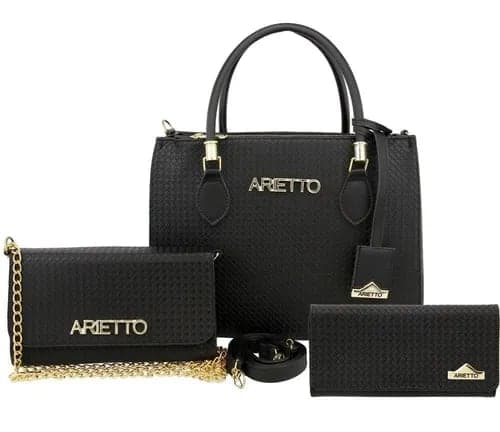 Kit 2 Bolsas + Carteira Feminina Mega Promoção