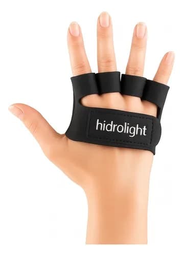 Luva Mini Palma Hidrolight Neoprene Musculação Crossfit Academia Antiderrapante Protetor Palmar Treino Conforto Proteção Contra Calos Cor Preta Tamanho M