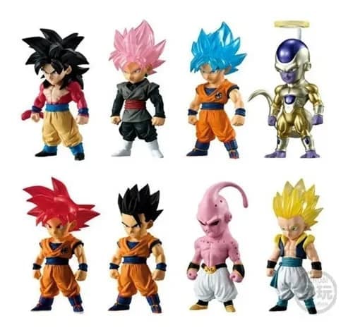 Kit 4 Action Figure Miniaturas Bonecos Dragon Ball Z