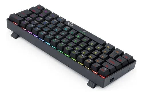 Teclado Gamer Mecânico Redragon Dragonborn K630rgb-1 Cor de teclado Preto Idioma Português Brasil