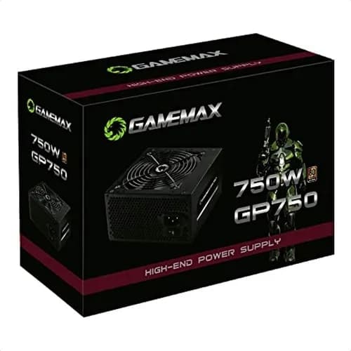 Fonte De Alimentacao 750w Gp750 80 Plus Bronze Gamemax Cor Preto