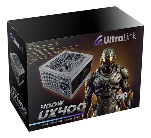 Fonte de Alimentação ATX Ultra Link UX400 400W 80 Plus Bronze para PC