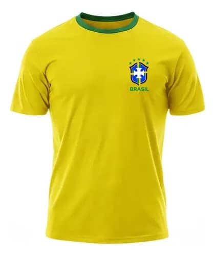 Camiseta Brasil Torcedor Brasileira Dry Fit Esportiva Leve