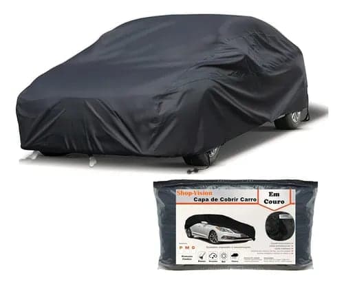 Capa Cobrir Carro Em Couro 100% Forrada Impermeável Anti-uv