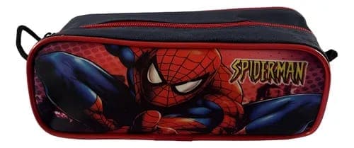 Estojo Escolar 1 Divisória Homem Aranha Azul-escuro Homem Aranha