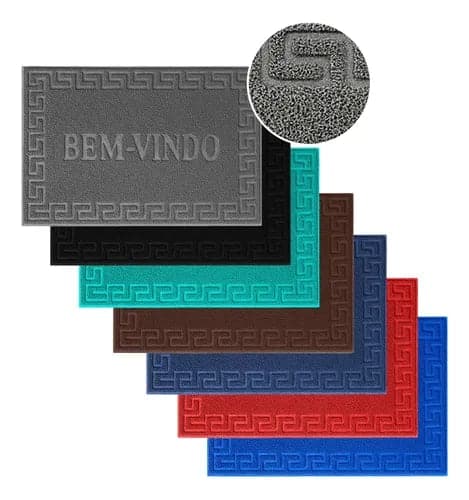 Kit 2 Tapete Capacho Antiderrapante 40x60cm Porta Entrada