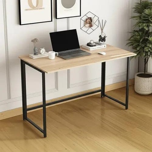 Escrivaninha Mesa Dobravel Ciplafe Link Tubo Preto Fosco Tampo Carvalho Montreal 0,80m